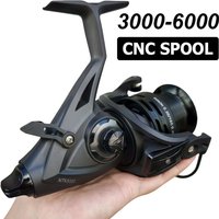 Long Range Casting Sea Boat Fishing Reel with Dual Brake System Super Smooth Metal Spool Carp Bass Fishing Tackle Max Drag 10KG
