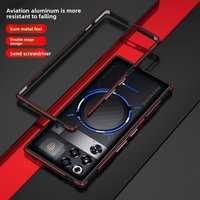 For ZTE Nubia Red Magic 11 Pro Plus Case Luxury Aluminum Alloy Frame Case For Red Magic 11 Pro Shockproof Bare Metal Feel Funda