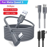 3-5M Data Line Charging Cable for Meta Quest 3S /3/2 Pico4 3.0 USB Cable Type C Data Transfer USB-A to Type-C Cable for VR Phone