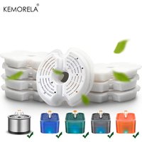 4/8PCS Cat Water Fountain Activated Carbon Replacement Filter Multiple Filtration Pet Water Fountain Replacement Filters