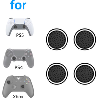 4-PACK Silicone Thumb Stick Grip Caps for PS5/PS4/PS3/Switch2 Analog Stick Cover Accessories for Steam Deck/Xbox One/Xbox 360
