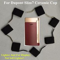 Black Ceramic Cup With Wire For S.T. Dupont Slim7 Lighter High Temperature Resistance Inner Replace Repair Accessory Spare Part