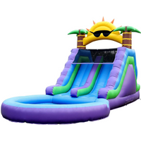 Factory Directly Sale 6x3m Commercial 15oz PVC Inflatable Water Slide Inflatable Bounce House for Home Use