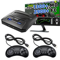 VILCORN 16Bit Retro Game Console HD TV Video Game System 2 Controllers Built-in 4000+ Games for NES MD Sega Genesis Save & Load