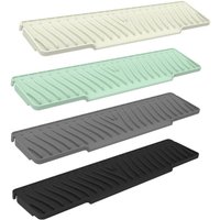 New Silicone Drain Mat 45cm Lengthen Anti-slip Sink Splash Guard Faucet Accessories Kitchen Sink Holder Farmhouse Decor
