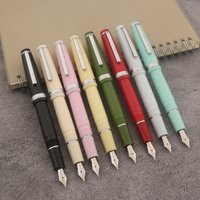 Luxury Jinhao 82 Fountain Pen Transparency Acrylic Pen Spin Golden EF F Nib Business Office School Supplies Writing Ink Pen