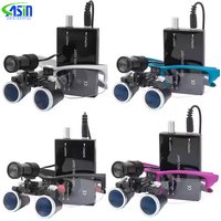 Dentistry Binocular Magnifier 2.5X 3.5X Ultra-lightweight Optical Loupes 320-420mm Magnifying Glass With Wireless 5W Headlamp