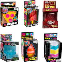 Needoh Sensorisches Squeeze-Pizza-Spielzeug, sensorisches Stressabbau-Spielzeug, Fidget-Spielzeug, zur Reduzierung von Angst und zur Förderung der Konzentration, ungiftiges Quetsch- und Dehnspielzeug