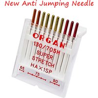 6/10PCS Organ Needles Serger Combo #65- #75 - #90 Combo HAX1SP Needles For Elastic Knitted Fabric Sewing Accessories