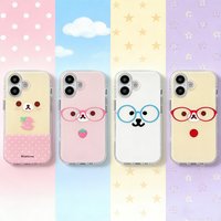 Cute Bear Phone Case for iPhone 17e 17 16e 16 15 14 13 12 11 Pro Max X Xs XR XSMax Air Plus Feather Texture Back Cover