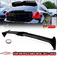 SAIQINGSP Für Volkswagen VW Polo Oettinger MK5 6R 6C 2009-2017 Oettinger-Stil Heckspoiler Flügel Diffusor Heckflügel Auto-Zubehör