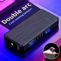 2025 Dual ARC Windproof Arc Rechargeable Type-C Portable Electric Flameless Sensor Lighter gadgets for men smoking accessories