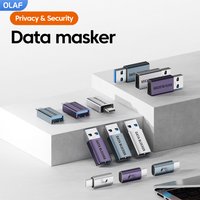 USB/TYPE-C Data Blocker USB A/C male to USB A/C Female Anti Hacking Charge Adapter Anti Privacy Leak Converter For Mobile Phones