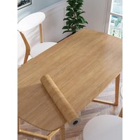 5M/10M Wood Grain Home Decor Furniture Waterproof Vinyl Wall Sticker Self Adhesive PVC Wallpaper Kitchen Cabinet Door Sticker
