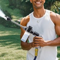 NEW Car Washing Long Pole High-Pressure Water Gun Adjustable Garden Nozzle Washer Garden Nozzle Hose Nozzle Foam Water Gun