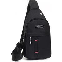 Men's fashionable, convenient, casual, waterproof, adjustable shoulder strap, large capacity waist bag suitable for outdoor acti