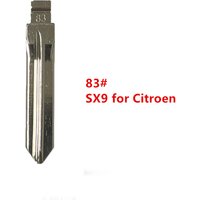 10pcs 83# 83 SX9 Metal Uncut Blank Flip Remote Key Blade for Citroen Peugeot for Keydiy KD Xhorse VVDI JMD Remote Car Key Blanks