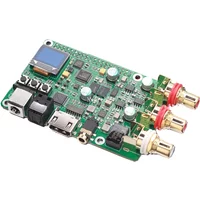 Nvarcher Raspberry Pi ES9038Q2m DAC audio decoder board HIFI coaxial fiber I2S analog 3B+4B 768K 32Bit DSD512