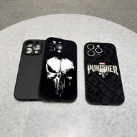 The Marvel Punisher Skull Phone Case For 16 Pro Max Iphone 17 Pro Max 14 15 Plus 12 13 11 Pro Xr X Xs SE Back Cover