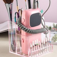 A Compact Holder And Organizer for Mini Nail Drill Bits, for Nail Polishing Tools, Featuring a Storage Box And Display Rack