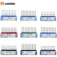 10Pcs/Lot Dental Diamond Burs Drill Flat End Cylinder 1.6mm High Speed Handpiece Stomatology Department Dentistry Grinding Tools
