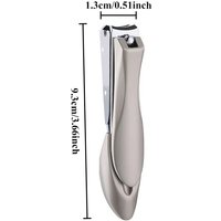 Anti Splash Nail Clippers Stainless Steel Fingernail Cutter Manicure Tools Bionics Design Nail Trimmer nail tools nail cutter