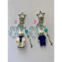 handmade JJK building block anime character keychains, featuring the cool Gojo Satoru, make the perfect gift for a friend.