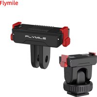 Flymile Camera Mount For DJI OSMO Action 5 Pro/4/3 Magnetic Extension Mount Base Quick Release 1/4 Interface Adapter Accessories