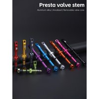 AliExpress West Biking WEST BIKING Bicycle Tubeless Tire Presta Valve 44/53/80/85mm Aluminum Alloy Extension Valve 2pcs Core Removable Trye Nozzle
