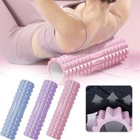 45cm Yoga Foam Massage Roller Yoga Brick Exercise Equipment Muscle Relaxation Tool For Back Pain Relief & Muscle Yoga Gym Roller