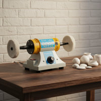 320W 220V Adjustable Speed Polishing Machine,Tabletop Sanding and Polishing Machine, DIY Tool for Grinding and Polishing