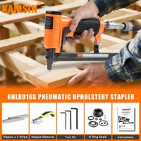 KAMSIN KNL8016S 21 Gauge Pneumatic Serial Upholstery Stapler with Extended Long Magazine Upholstery Staple Gun for Furniture