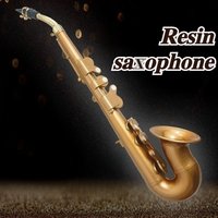 Resin Saxophone Portable B Flat Key / F Flat Key for Adult Beginners Saxophone with Accessories Lightweight Musical Instruments