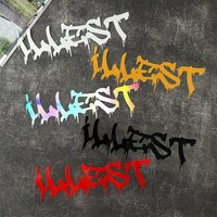 AliExpress NONE illest Graffiti Waterproof Sunscreen Helmet Stickers, Vinyl Decals for Motorcycle Helmet & Bike Styling Accessories