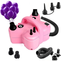 Portable Electric Balloon Pump EU/US AC Electric Double Hole Balloon Inflation and Deflation Pump for Wedding Birthday Party Dec