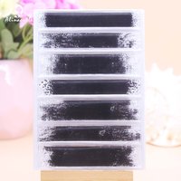 Alinacutle CLEAR STAMP Graffiti Stripe Hintergrund DIY Karte Scrapbooking Papier Handwerk Gummi Transparente Silikonstempel