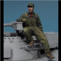 1/35 resin soldier model GK American soldier unassembled and unpainted DIY kit 782R
