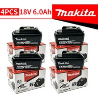 Neue Makita 18V Lithium-Batterie, 6,0Ah wiederaufladbar mit LED, für den Austausch von Elektrowerkzeug-Batterien BL1860B BL1850B BL1840B BL1830B