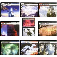 Holo(ZNE) (Fetch lands sets) marsh flats Magical Cards Game Top Quality Proxy Playing Cards Board Game Trading Cards Proxy