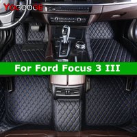 YOGOOGE Custom Car Floor Mats For Ford Focus MK3 2012-2018 Auto Carpets Foot Coche Accessorie