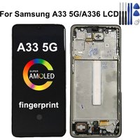 6.4'' Super AMOLED For Samsung A33 5G Display A336 LCD Touch Screen Digitizer Assembly For Samsung A33 5G A336B LCD Display