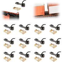 Evemodel 12pcs HO Scale 1:87 Knuckle Metal Couplers Coupling Model Train Hooks HP4087
