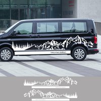 4 Teile/los Auto Aufkleber Für Volkswagen VW Transporter T4 T5 T6 Multivan Caravelle Camper Van Wohnmobil DIY Aufkleber Zubehör