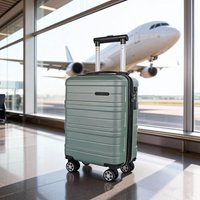 JLY Cabin Luggage 40x30x20 – Carry On Suitcase with Detachable Wheels, Underseat Bag for Ryanair, Lightweight Hard Shell