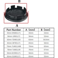 4 Stück Radnabenkappen 56mm 65mm 70mm 76mm Radkappen für VW Golf 4 5 6 7 Mk4 MK5 Passat B8 B7 B5 Zubehör 3B7601171