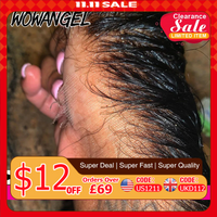 WOWANGEL 7x7 HD Lace Closure Human Hair Skins Melted Deep Parting Pre Plucked Real HD Lace Closure Only Straight Remy Hair