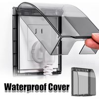 Power Outlet Portable Self-Adhesive Switch Protective Cover Waterproof Kids Safety Electric Plug Cover Protector