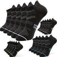 5Pairs Of Women's And Men's Running Ankle Socks With Soft Padding And Low Cut Sports Label Socks