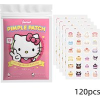 120pcsCartoon Hydrocolloid Acne Patches, Hello Kitty Design for Covering Acne & Skin Imperfections