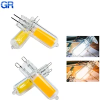 Brightest G9 LED Lamp G4 AC 220V 230V 240V 6W 9W Glass COB Led Bulb Warm/Cold White lampada led Spotlight Replace Halogen Light